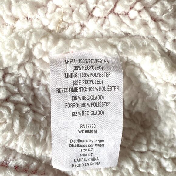 Girls Winter Hat Size 4-7 Fleece Trapper Hat Pink Cover Ears Flap Faux Shearling - Picture 6 of 11